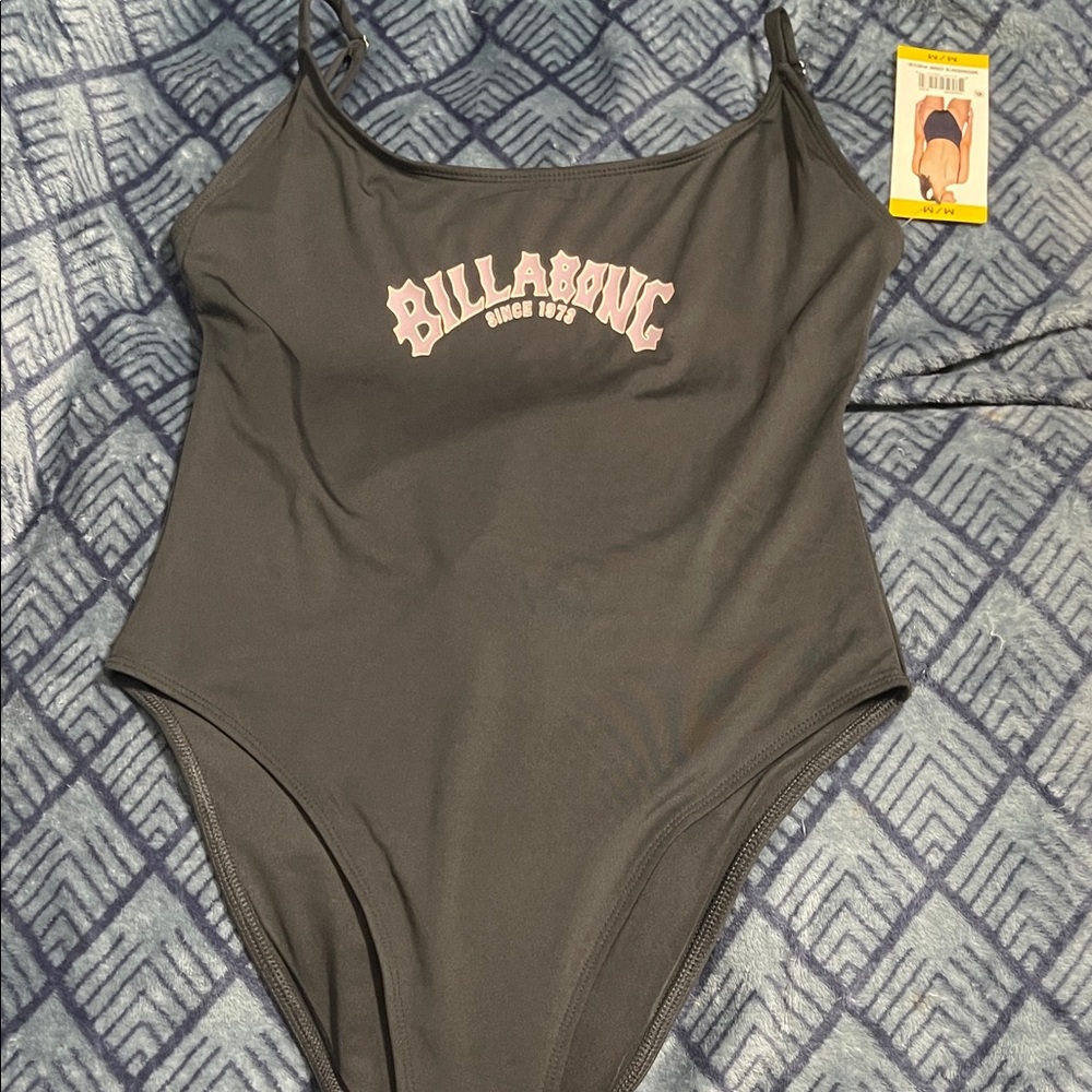 Billabong Charcoal One Piece Swimsuit